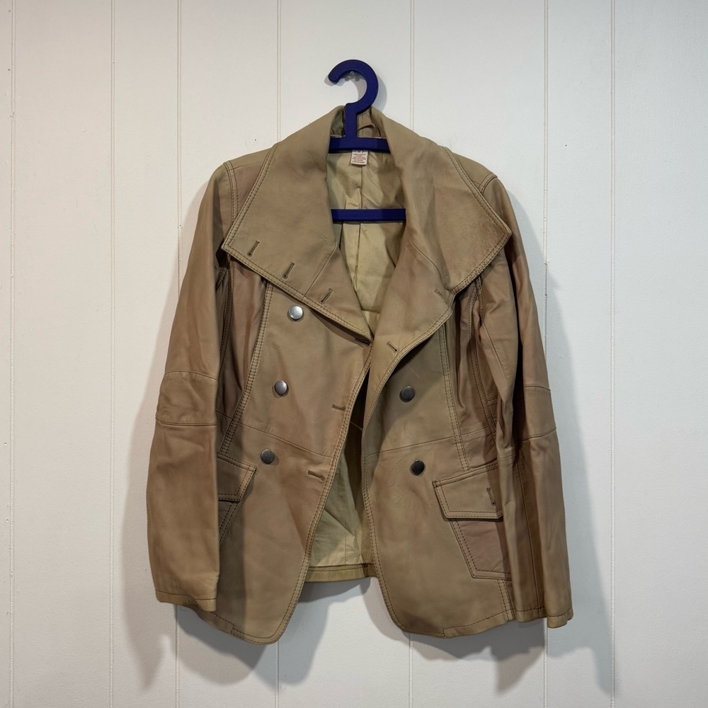 Vintage Sundance Woman’s Beige Double-Breasted Jacket